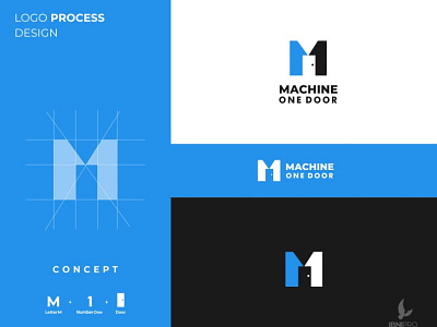 Machine One Door appropriate branding dualmeaning icon logo logoinspiration logotype memorale simple