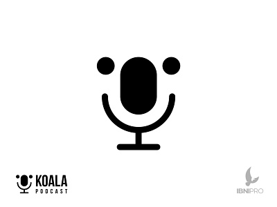 Koala Podcast animal branding goldenratio grid logo icon koala logo logoinspiration logotype podcast vector