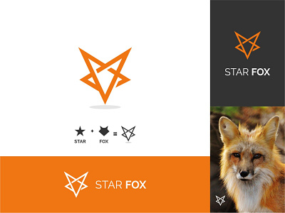 Star Fox animal awesome logo branding dualmeaning fox goldenratio grid logo icon logo logoinspiration logotype simple logo star starfox vector
