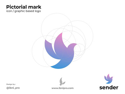 Sender animal app bird branding and identity goldenratio grid logo icon logo logoinspiration logotype pictorialmark vector