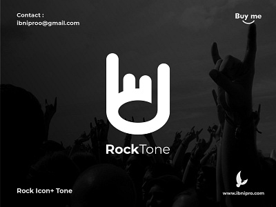 RockTone awesome logo branding and identity grid logo icon logo logoinspiration logotype music rock tone vector
