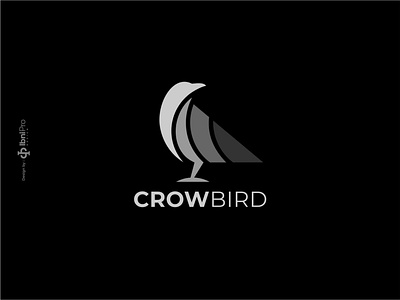 CrowBird animal bird branding crow graphic design logo simple unique