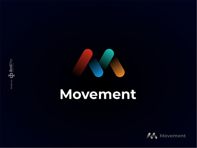 Movement branding colorfull gradient graphic design icon logo logotype movement