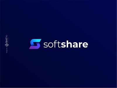 SoftShare app application graphic design icon icons letter s logo monogram share software technology