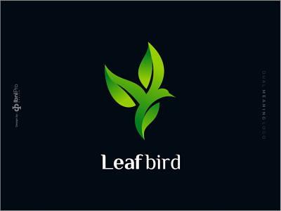 Leaf Bird animal bird bird leaf dual meaning logo gradient logo leaf logo logo design logoinspiration logotype