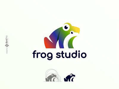 Frog Studio animal branding graphic design icon illustration logo logoinspiration logotype negative space