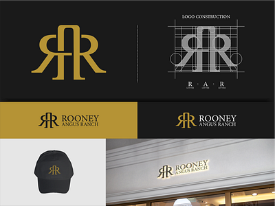 Rooney Angus Ranch Logo angus animal branding cow design graphic design icon illustration initial logo letter logo letter mark logo logoinspiration logotype monogram new york ui vintage