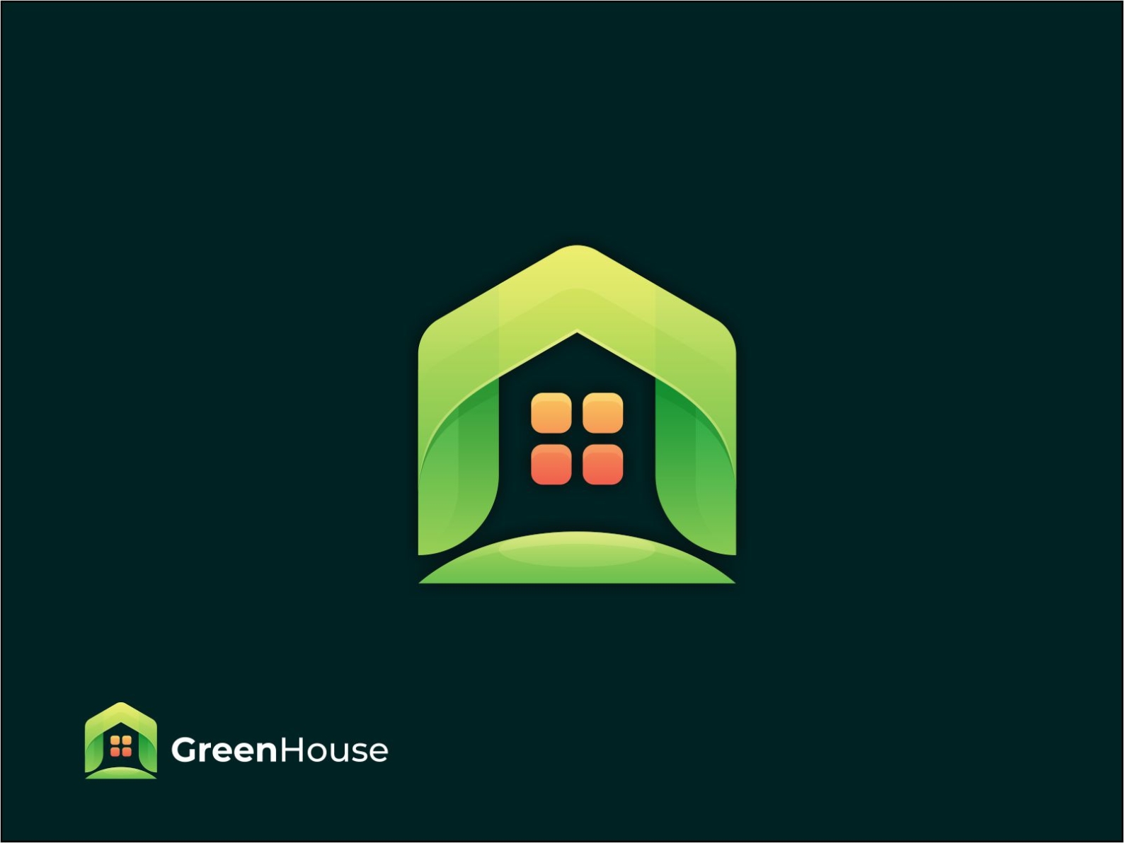 Green House Logo by Ibni Pro Design on Dribbble