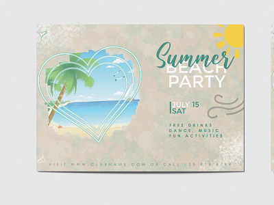 Summer Party Flyer adobe lightroom adobe photoshop business card flyer flyer template graphic design party flyer party flyers photo editing photo editor photoshop poster poster template