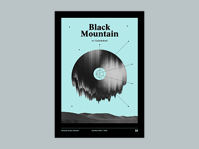 Gig poster project - Black Mountain gigposter graphicdesign poster print