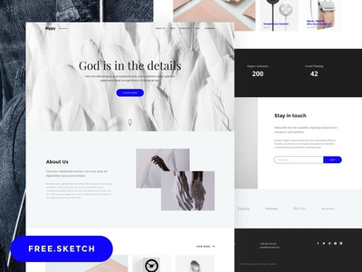 Nippy - Free Sketch Landing Page