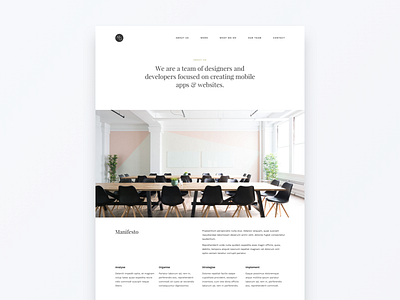 MoGraph Sketch Template -- About Us Page agency clients company minimal portfolio studio template ui ux