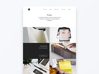 MoGraph Sketch Template -- Work Page agency clients company minimal portfolio studio template ui ux