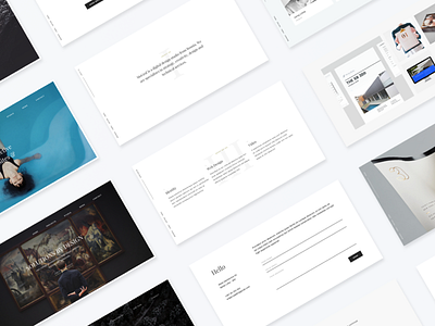 Mograph Sketch Template Blocks agency clients company minimal portfolio studio template ui ux