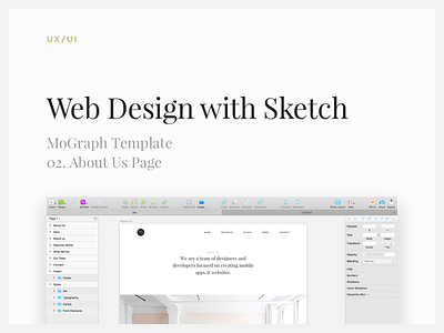 Web Design with Sketch: About Us