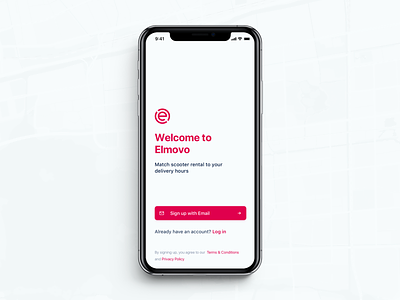 Elmovo - Sign up app design design minimal ui ux