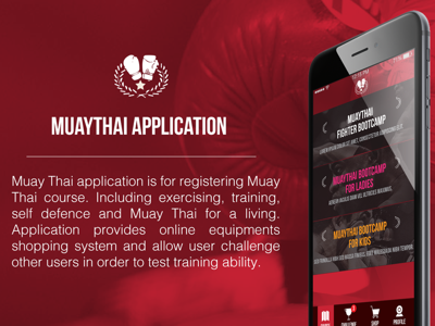 Muaythai Application apps mobileapp muaythai