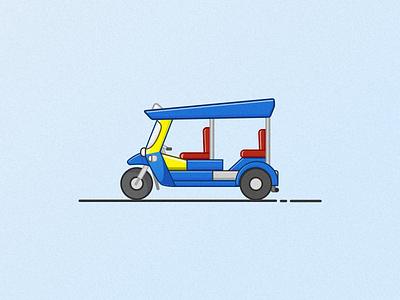 Tuk tuk Thailand illustration thailand tuktuk