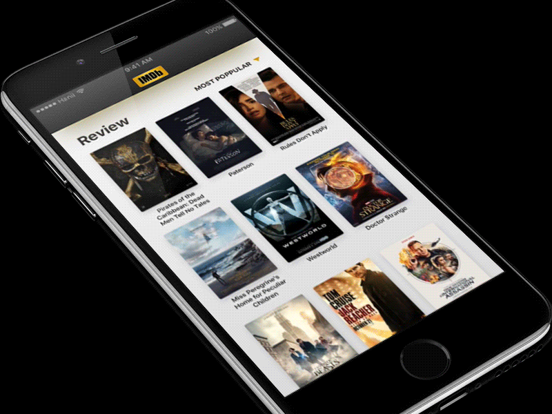 Interaction#2 app application imdb interaction iphone7 motion movie