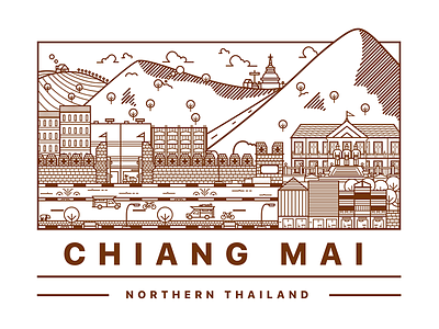 Chiang Mai brown chiang chiangmai city mai northern thai thailand