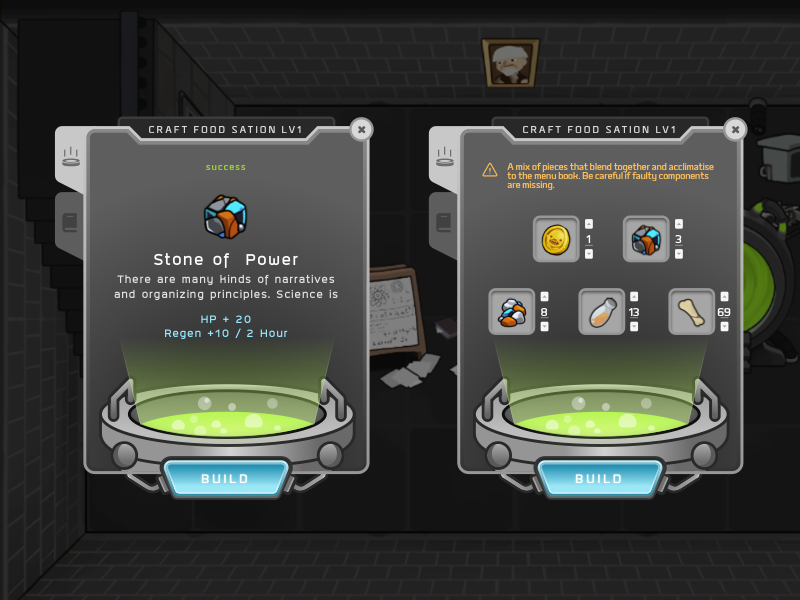 Eatvention Carft UI HUD thailand interaction vector icon application motion popup rpg interfacedesign userinterfaces design illustration ui game hud