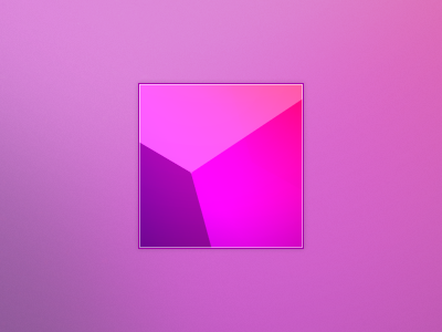 New Twitter Avatar avatar cube cubic edge icon pink polygon purple
