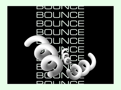 Bounce 3d branding identity concept graphic design typography visual identity