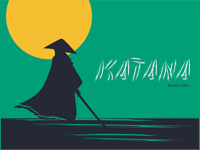 katana brush font alphabet art asia asian black design font grunge illustration ink japanese letter ninja oriental samurai style type typeset typography vintage