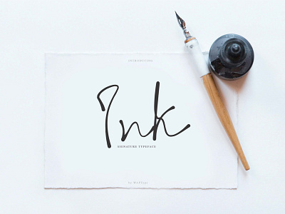 ink signature font