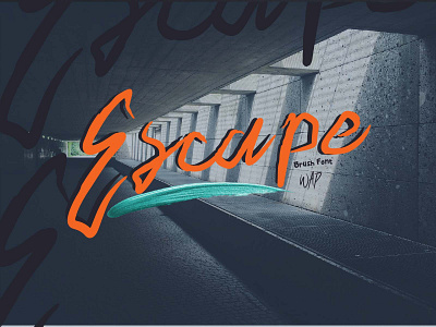 Escape brush font