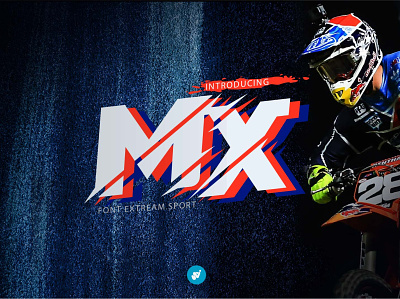 MX font 4x4 adventure alphabet extreme sport font motocross off road poster race trail
