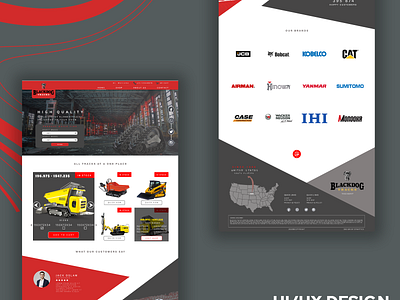BlackDog Track Company Home Page Design branding design ecommerce website graphic design ux