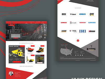 BlackDog Track Company Home Page Design