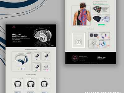 Beatkicks Headphone E commerce website redesign branding ecommerce website graphic design ux