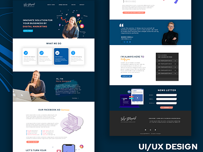 UI UX design & Web Dev for Social Media Marketer branding design ecommerce website graphic design ux web