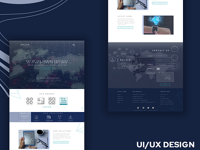 Avion Cloud Solution Web Redesign Concept branding design ecommerce website graphic design illustration logo typography ui ux vector