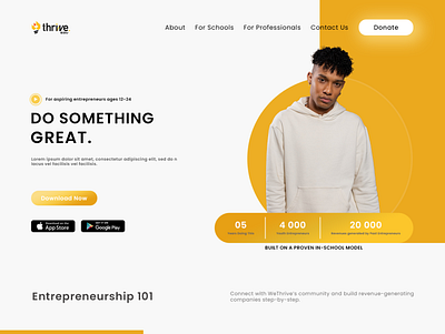 Landing Page for Educational Website branding business landing page design ecommerce website graphic design landing page modern typography ui ux website design wordpress landing page