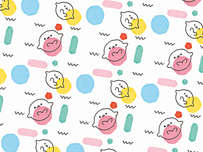 seal cute geometric kawaii otarie pattern patterndesign seal surface pattern surface pattern design