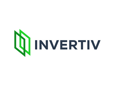 Invertiv abstract color green invertiv logo monogram services training workshops