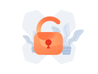 Lock opened illustration lock lock opened vector