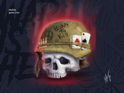 War is Hell american solder creapy icon dead dead soldier helloween sketch skull skull art skull icon skull illustration soldier spooky icon vietnam war vietnamese war war war icon
