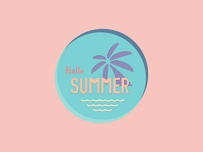 Summer Logo|Weekly Warm-up design dribbbleweeklywarmup icon icon design logo logo design sketch