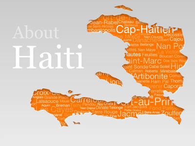 About Haiti Hover State cities country fireworks haiti map orange vector