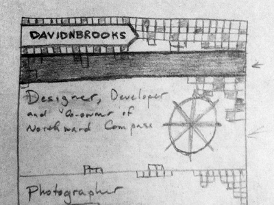 DavidNBrooks.com Sketch hand drawn sketch very rough