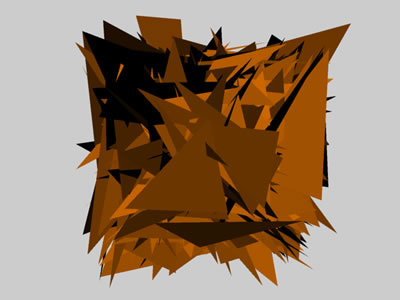 3d Triangles 3d code orange processing triangles