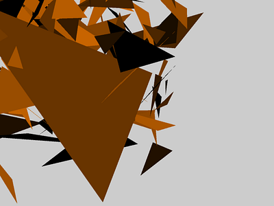 3D Triangles 2 code lighting orange processing triangle