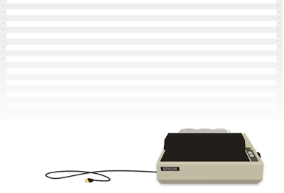 Dot Matrix dot matrix printer vector