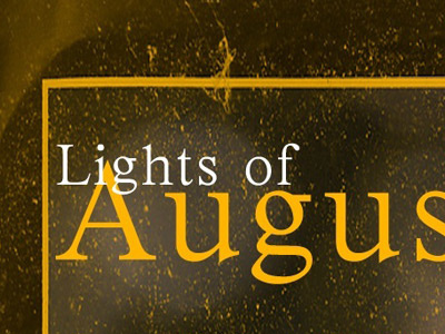 Lights of August band dark grunge orange