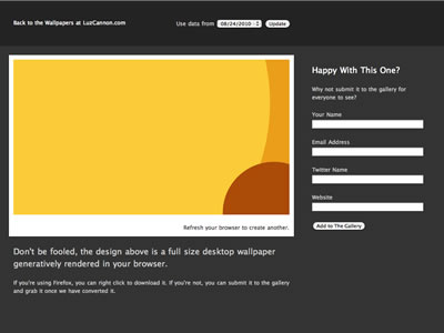 Wallpaper Creator art engine canvas generative art html5 javascript