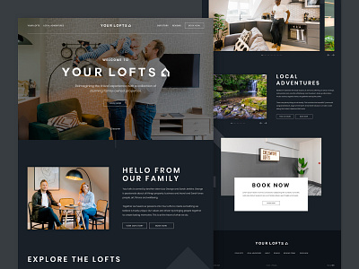 Your Lofts desktop homepage luxury responsive ui ux web web design
